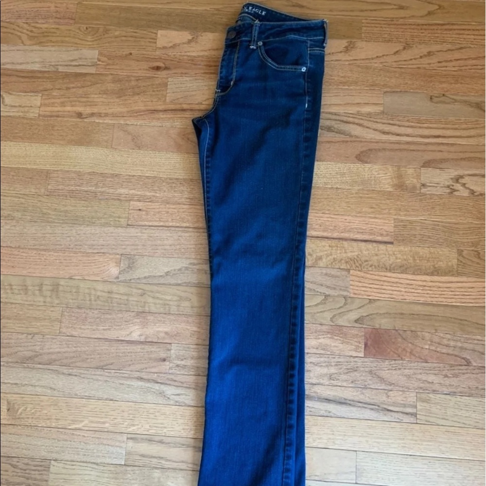AE SIZE 10 long straight jeans